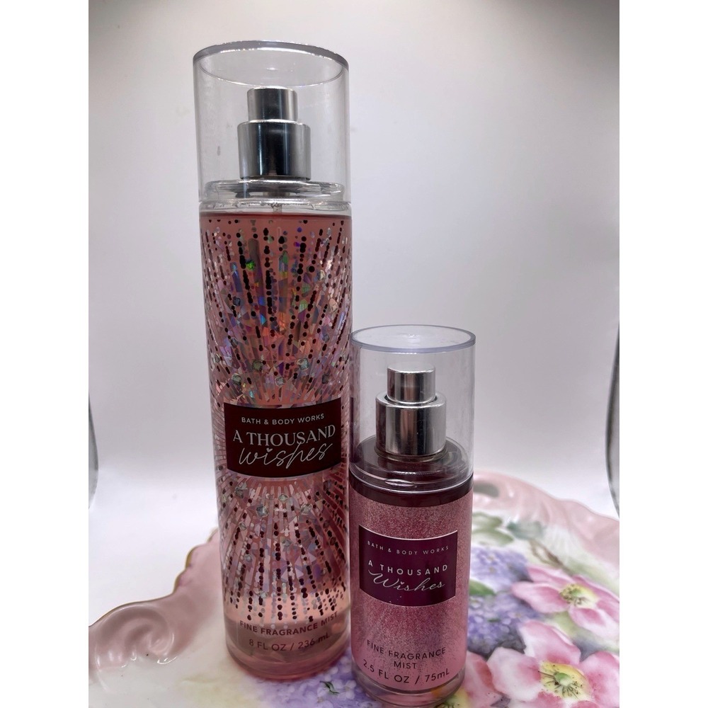 Bath & Body Works A Thousand Wishes 8oz  And 2.5 Women's Body Mist FRAGRANCE NEW